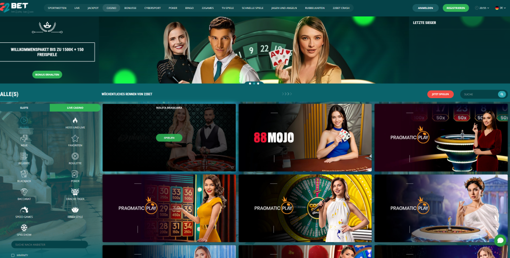 22bet Startseite