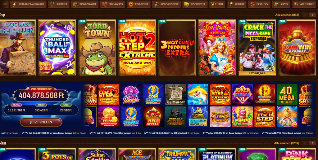AmunRa Live-Spiele