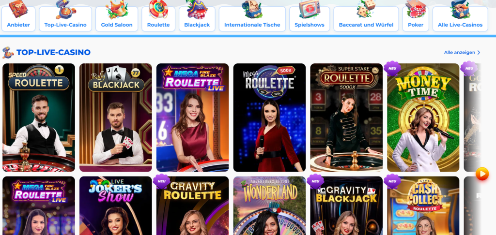 Posido Live-Spiele
