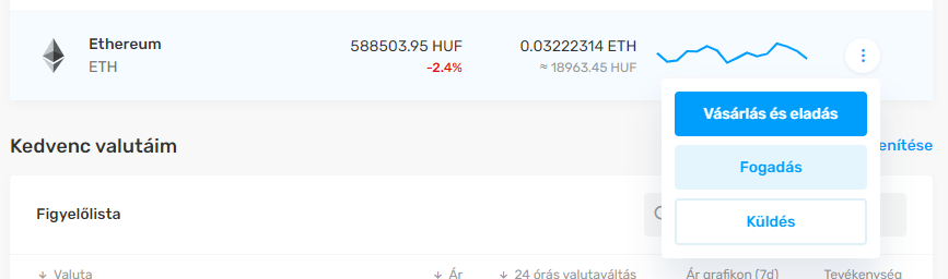 Kryptowährung senden