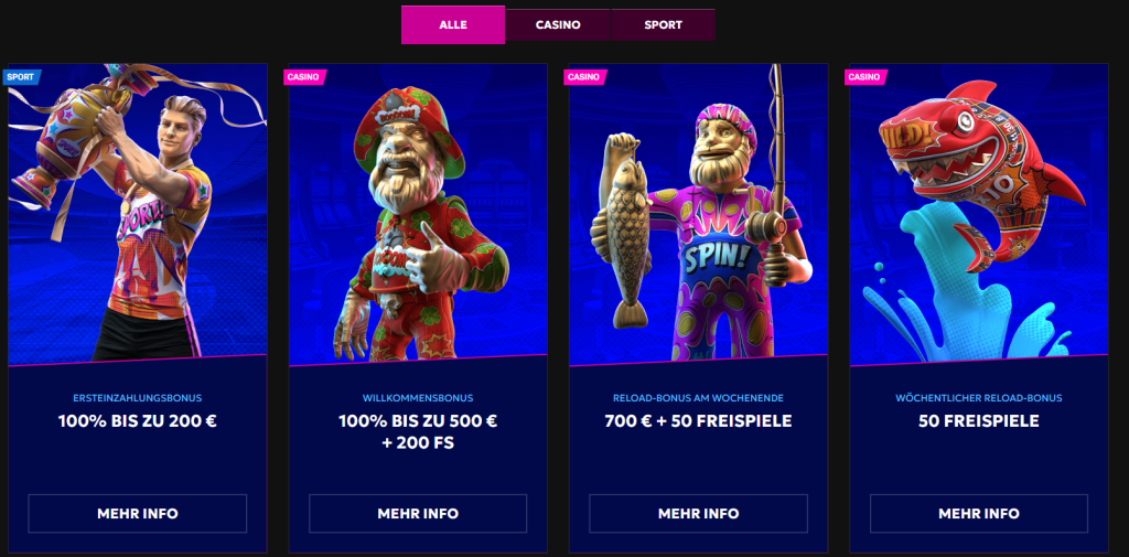 RTBet Aktionen