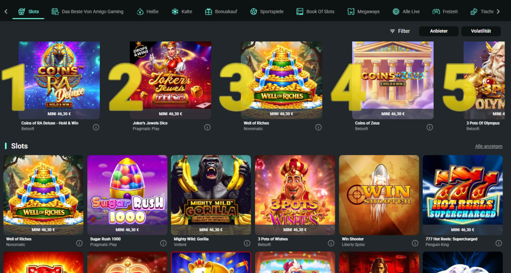 1bet Spielautomaten