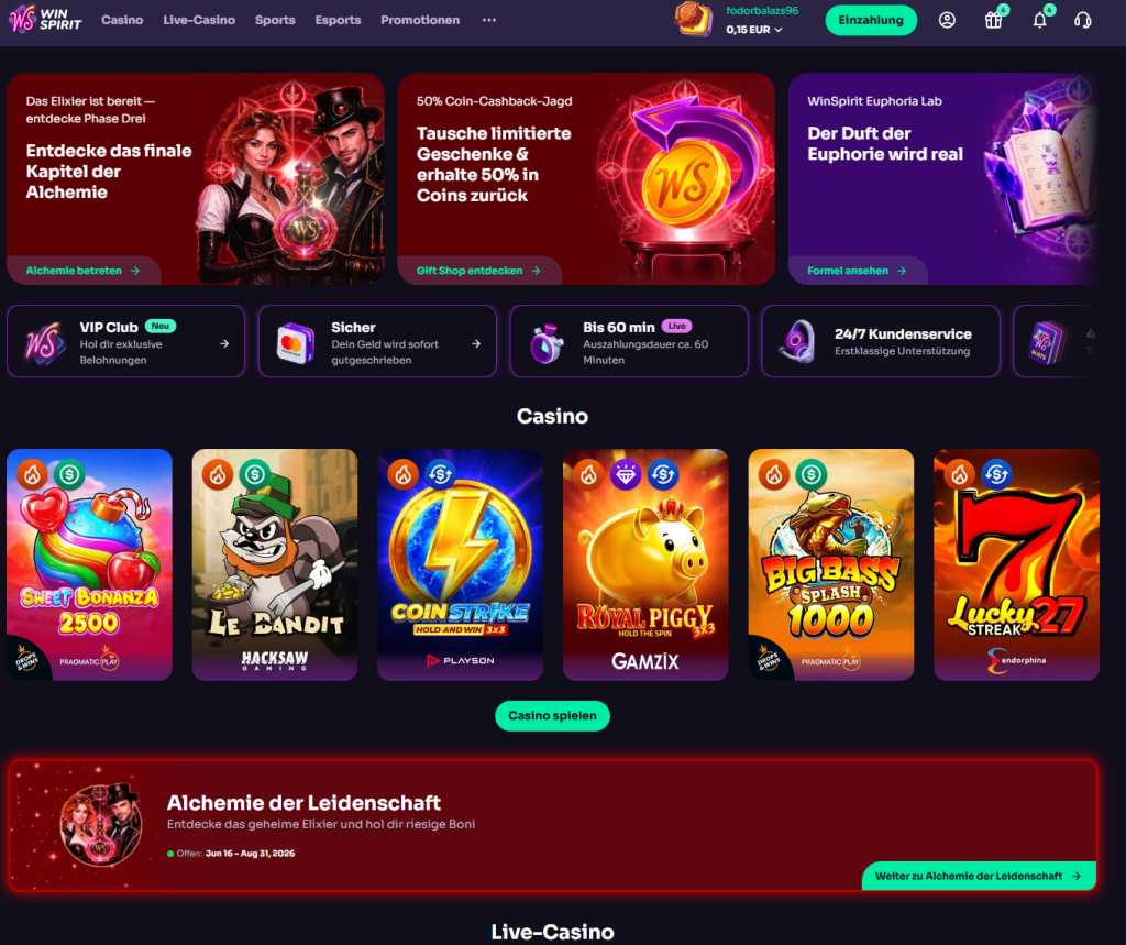 WinSpirit Startseite