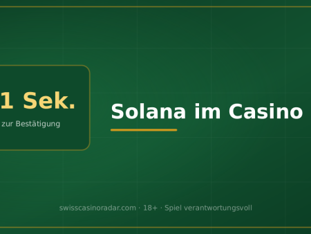 Solana im Casino: unter einer Sekunde – und zwei Dinge, die selten dabeistehen