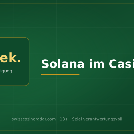 Solana im Casino: unter einer Sekunde – und zwei Dinge, die selten dabeistehen